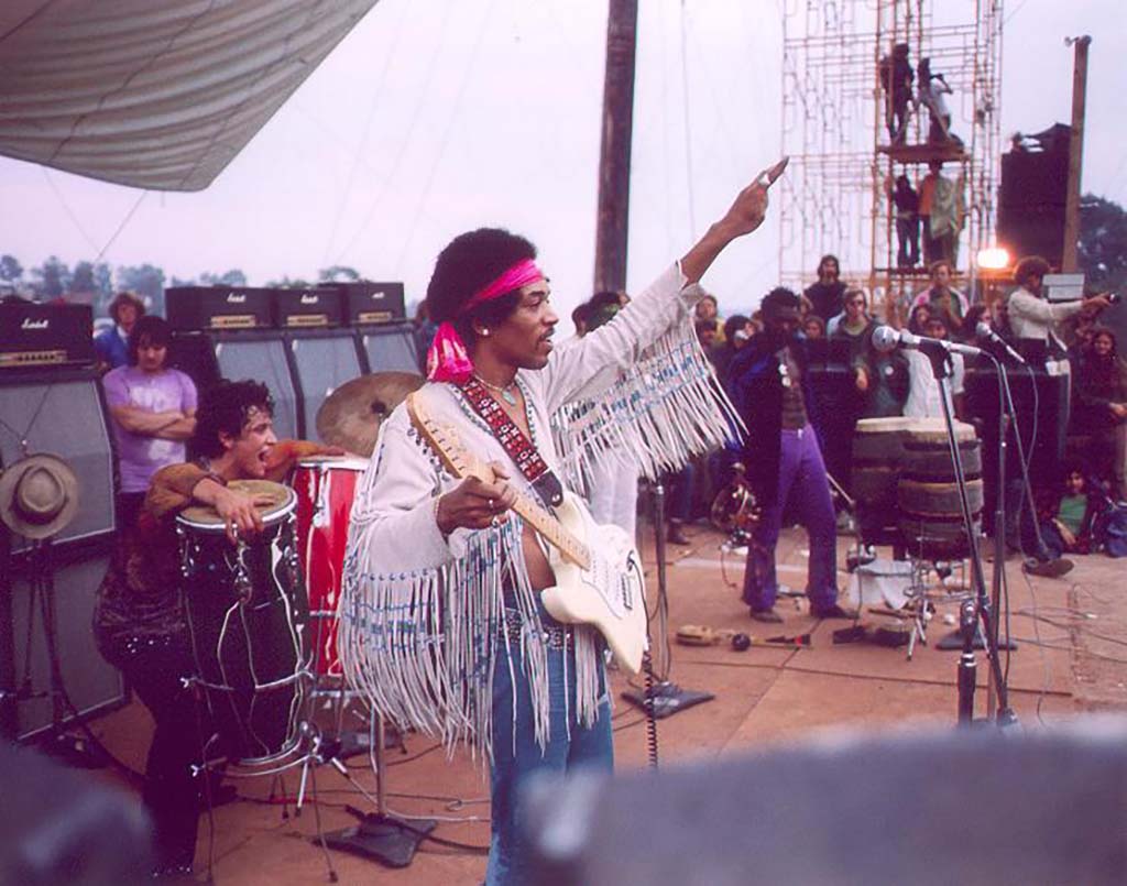 Jimi Hendrix en Woodstock